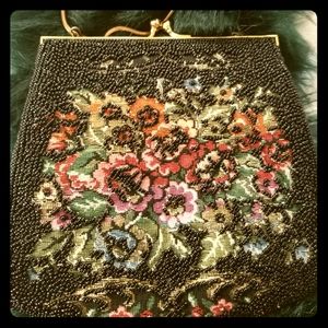 Floral Beaded Purse
